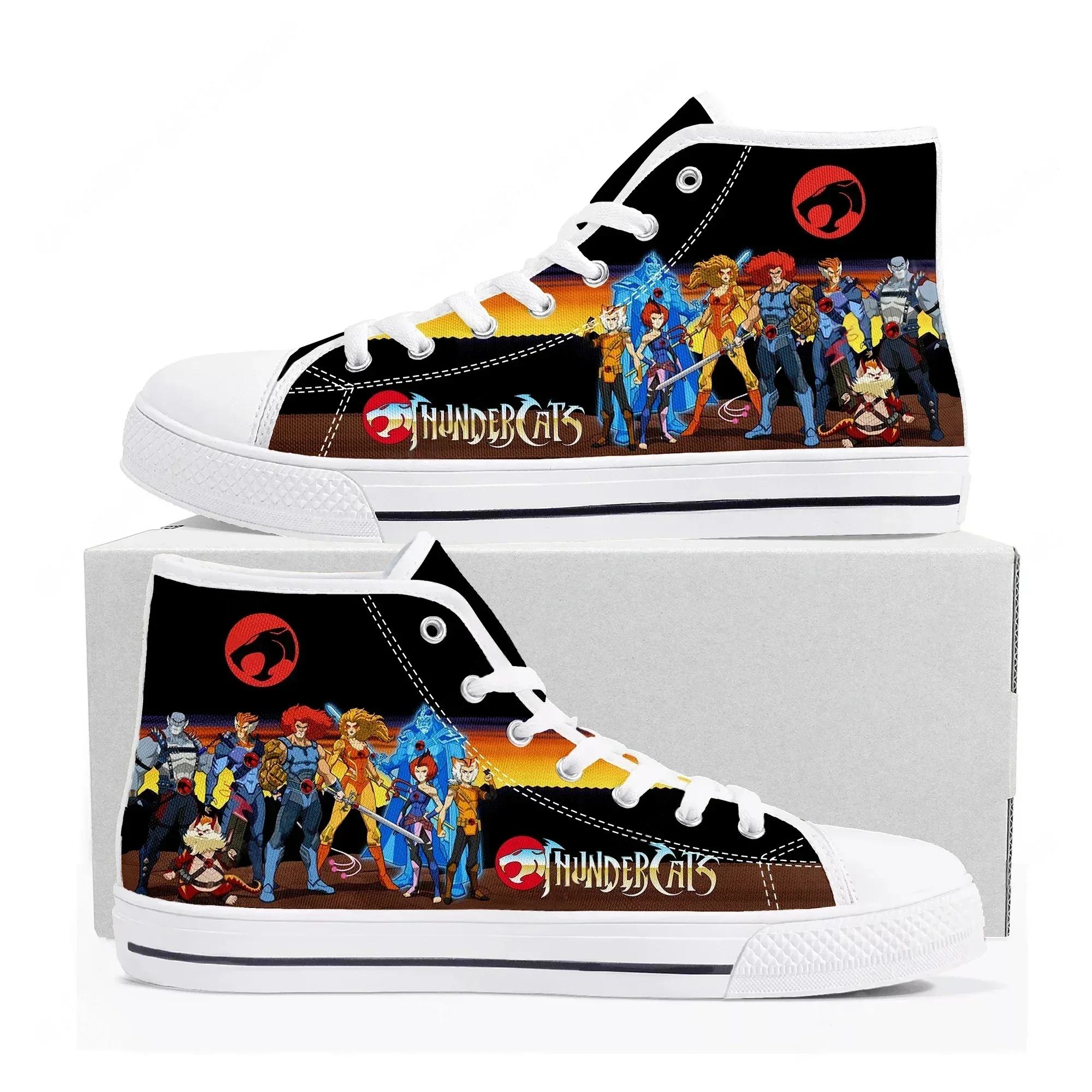 Thundercats High Top Sneakers Mens Womens Teenager Lion O High Quality Canvas Sneaker Comics Manga Couple Customized Shoes