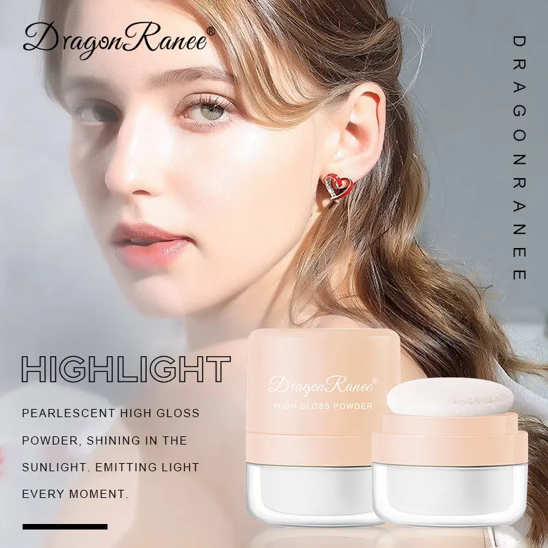 Dragon Ranee Highlighter Pat Powder Full Body Brightening Face Lying Silkworm Pearl Nose Profile Glitter Loose Powder Powder