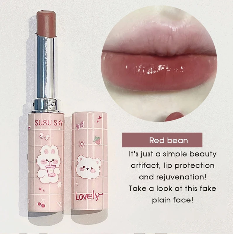 Cute Paradise lipstick Moisturizing&Moisturizing Lip Care Color Stain Free Lipstick Colored lipstick