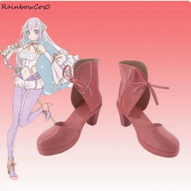 

The Magical Girl and the Evil Lieutenant Used to Be Archenemies Cosplay Shoes Boots Game Anime Halloween RainbowCos0 W4460