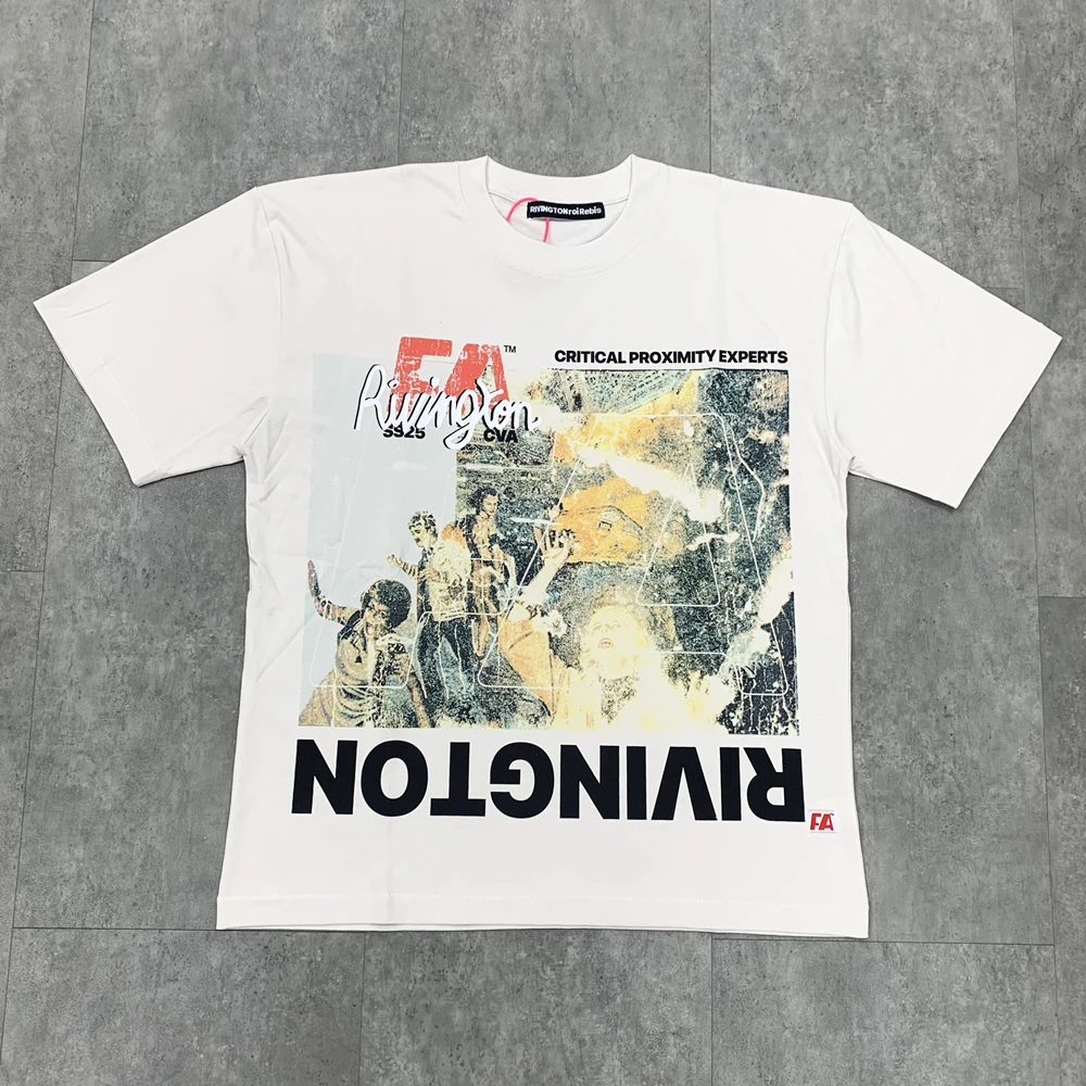 

Yao Fashion Luxury Brand RRR123 Sport Loose Oversize Vintage Tops Streetwear HipHop Casual Cotton T Shirt For Men Unisex