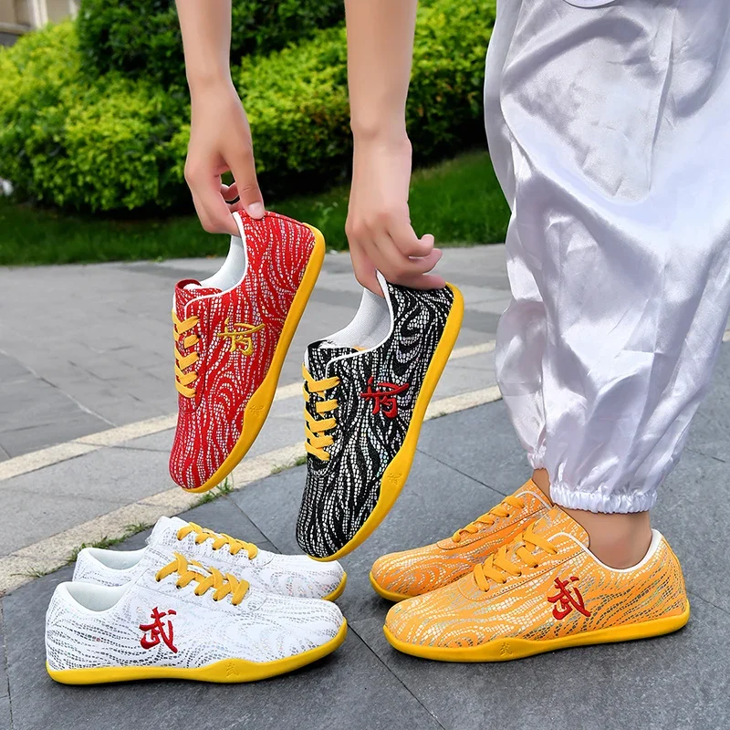 زوجين أحذية رياضية الدانتيل فنون الدفاع عن النفس الكونغ فو أحذية تنفس حذاء قماش عدم الانزلاق المطاط مبركن الشقق زوجين أحذية تدريب #6
