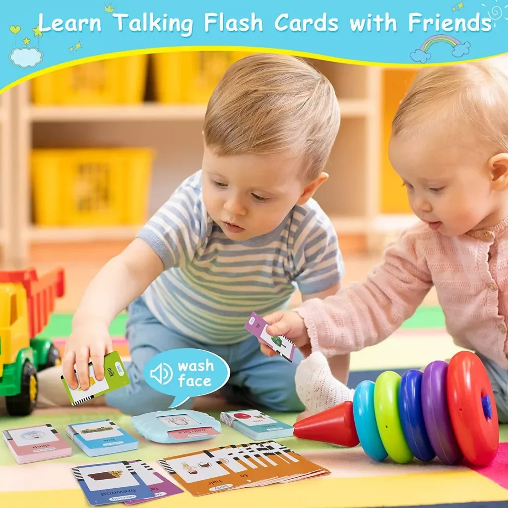 Montessori Toys Early Education for Kids Flash Cards Reading Machine with Spanish Language (510 words)