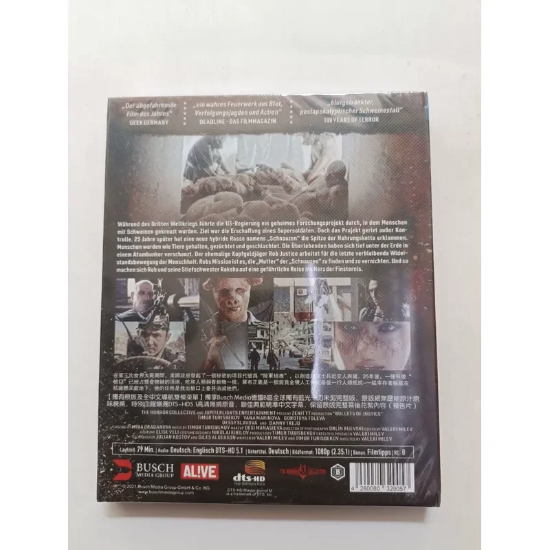 Blu-ray Disc Justice Bullet German Horror Action Movie Real Picture Shot Brand New Unopened