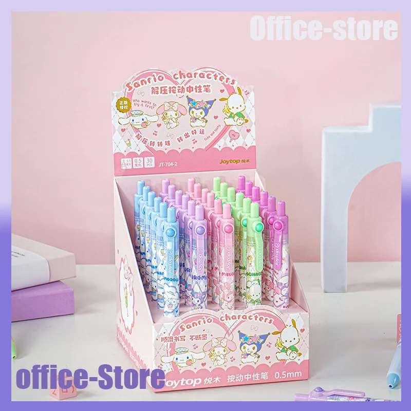 

Creative Sanrio Kuromi Mrlody Pochacco Decompression Press Neutral Pen Cartoon Students Writing Pen Office Stationery Wholesale