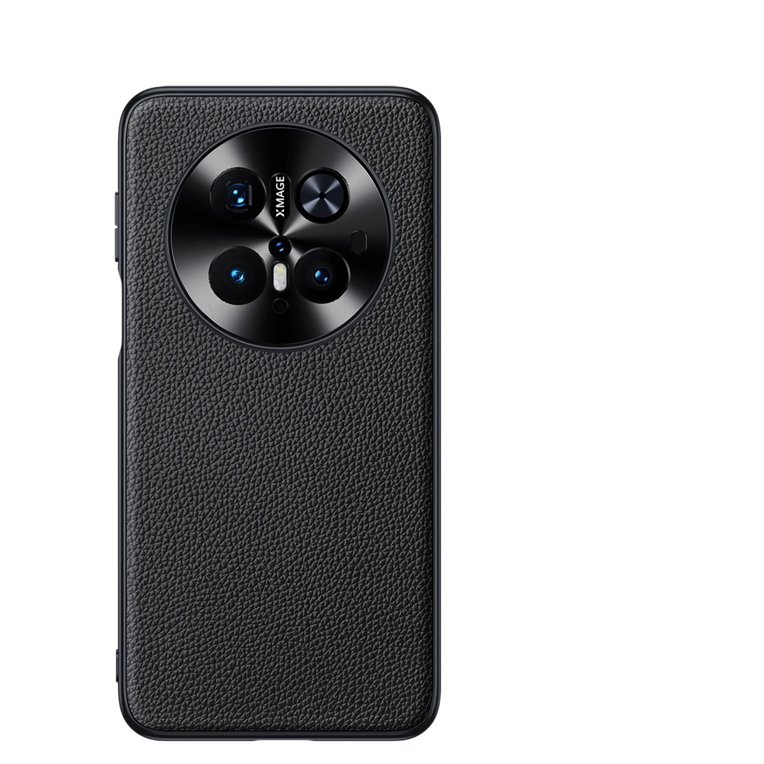 

Чехол из натуральной кожи с узором личи для Huawei Mate 70 60 Pro+ 50 50E 40 40E Pro, металлическая защита объектива, противоударная задняя крышка