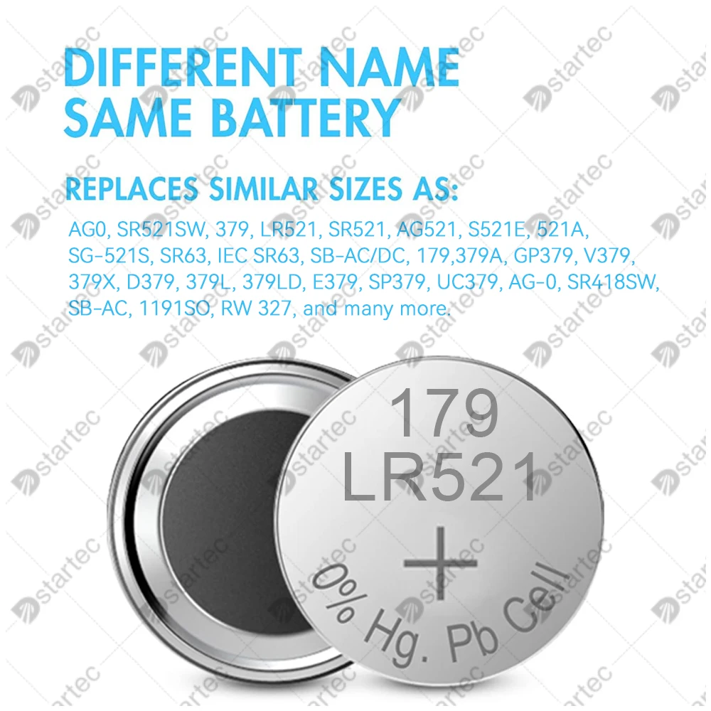 NEW 10-300PCS AG0 379 SR63 LR63 LR521 379A 1.55V Button Batteries For Watch Toys Remote SR521SW D379 Cell Coin Alkaline Battery