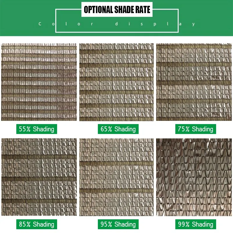 55% Shade Rate Aluminum Foil Sun Shading Netting Plants Shed Greenhouse Mesh Garden Sunshade Net Potted Sun Knitted Shade Cloth