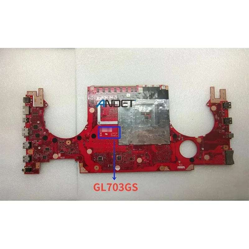 For ASUS GL703GM GL703G GL703GS GL703GM S7BS S7B With I7-8750H CPU GTX1060-V6G GPU Laptop Motherboard Notebook Mainboard