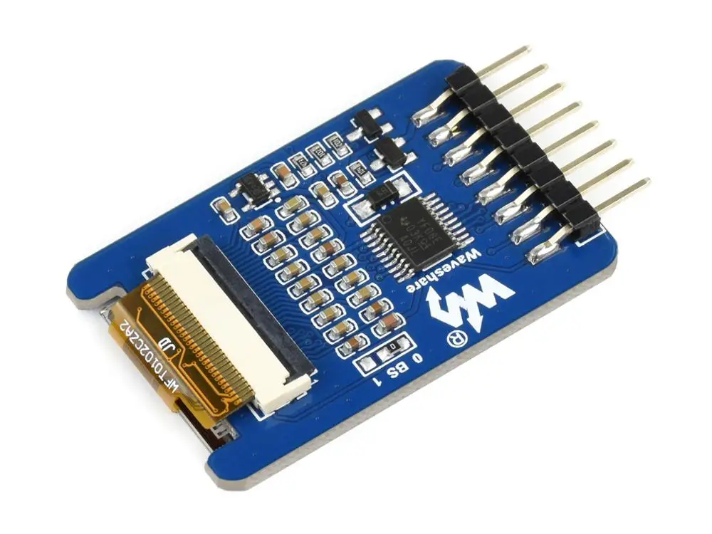 Fotografia 7: Módulo de Display E-Ink Waveshare de 1,02 polegadas, resolução 128*80, bicolor preto/branco, interface SPI, com controlador integrado