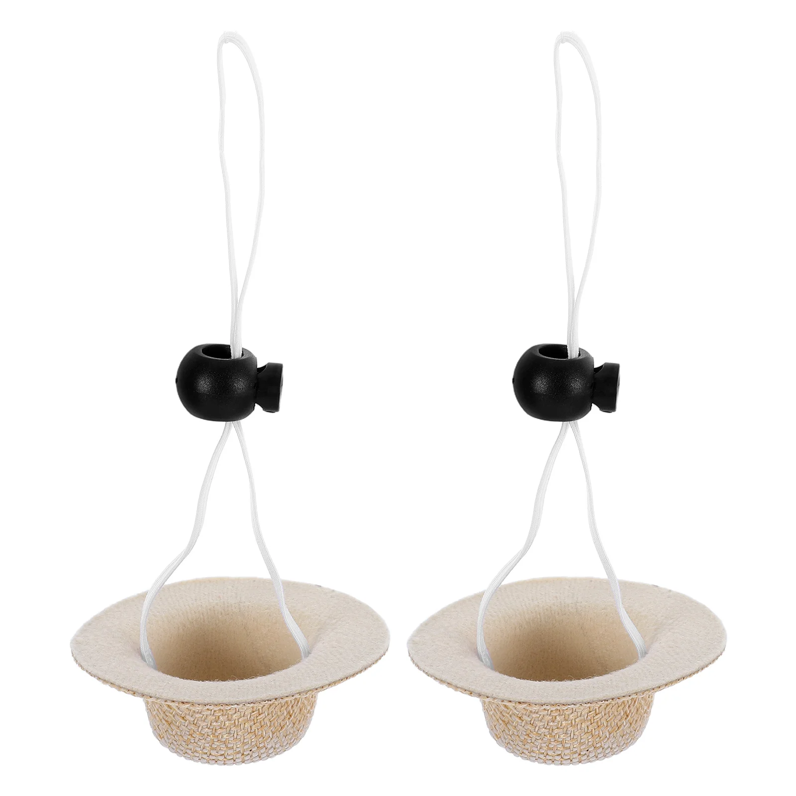 

2pcs Pet Straw Hat For Dogs Cats Adjustable Cool Absorbent Festival Party Cosplay Wear Multi-Function Decorative Accessory