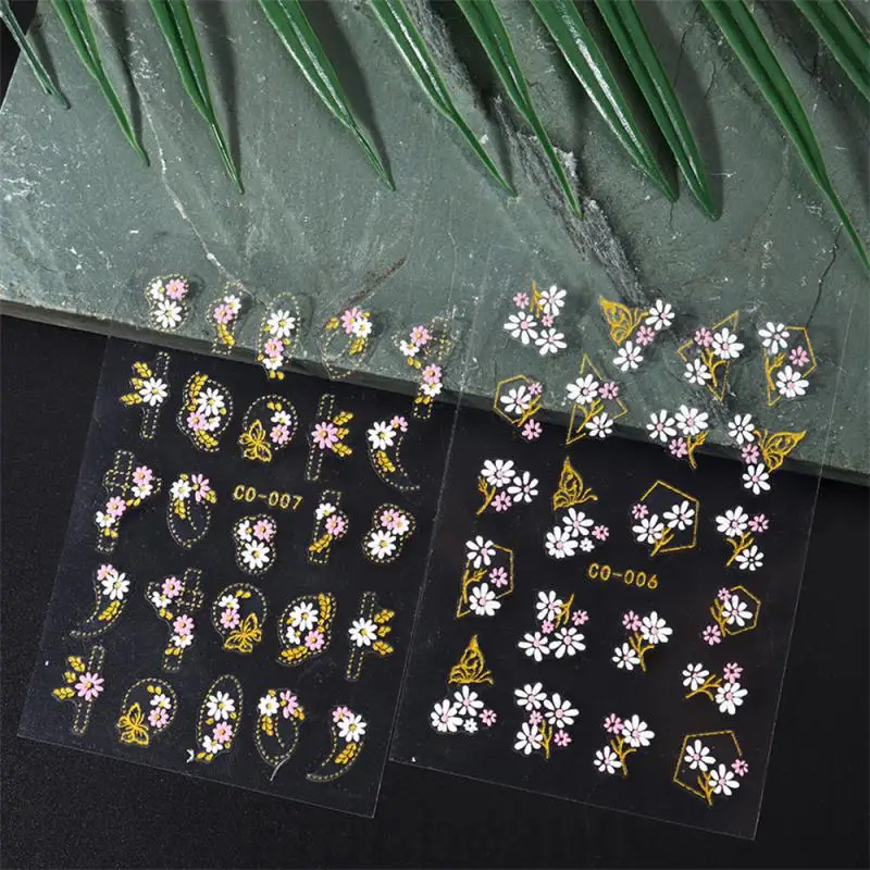 Nail Art Stickers Daisy Waterproof And Durable Exquisite And Compact Full Of Fashion Sense Easy To Operate Beauty And Health New