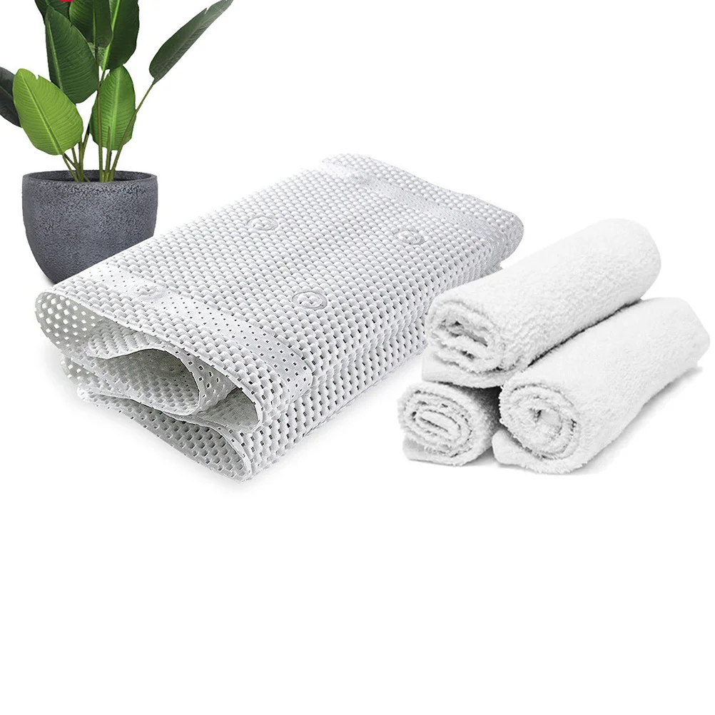 

1Pcs PVC Bath Mat Non Slip Tub Mat with Strong Suction Cups Wear Resistant Quick Drying for Home Bathtub