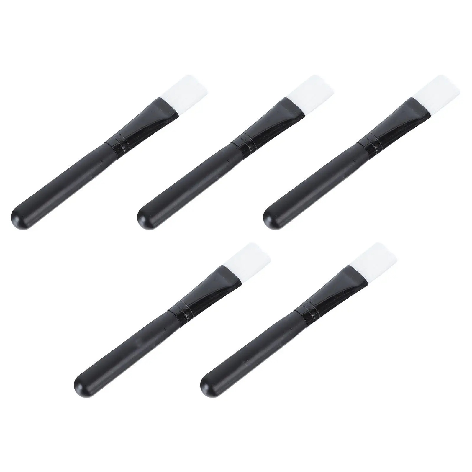 5Pcs Face Beauty Brush Soft Bristle Black Facial Mask Tool DIY Facial Mask Smearing Brush Applicator Home Use Beauty Salon Skin