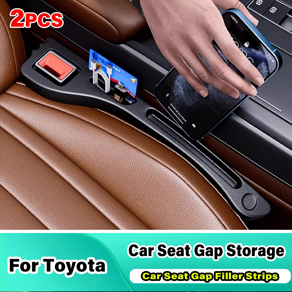 Car Seat Gap Filler Leak-proof Filling Strip Side Seam Plug Anti-Drop Gap Strip With Groove For Toyota Corolla Aygo Prius Camry