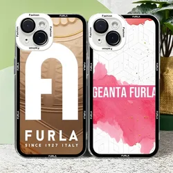 Custodia per telefono Luxury Fashion Lady-FURLAs custodia per telefono Angel Eyes per IPhone 15 14 Plus 13 12 11 Pro Max Mini Cover trasparente morbida