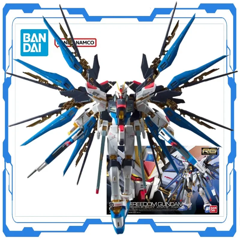 

Bandai Genuine Gundam Anime Model RG Strike Freedom Gundam ZGMF-X20A Assembly Model Kit Action Figure Decoration Model Kids Toy