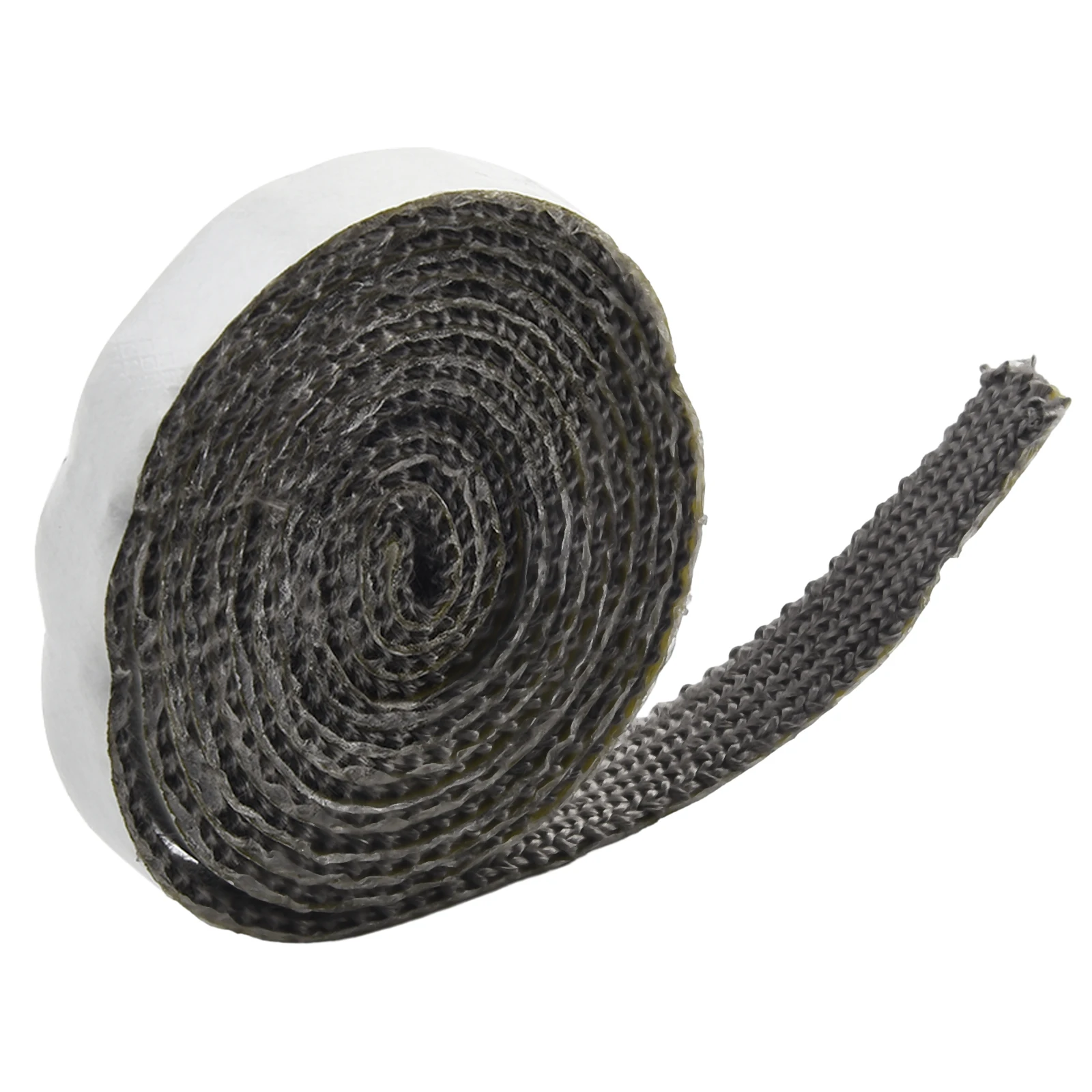 10/15mm Fiberglass Rope Black Flat Stove Gasket Rope Self Adhesive Glass Seal Stove Fire Rope High Temperature Sealing Strip