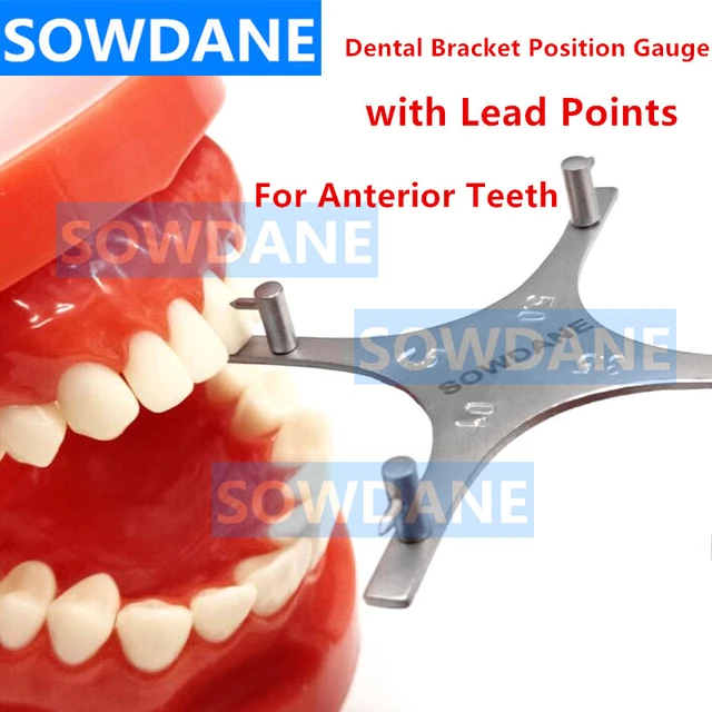 歯科矯正ブラケット位置ゲージ、リードポイント付き高精度ポジショニング定規歯科医機器ツール - AliExpress