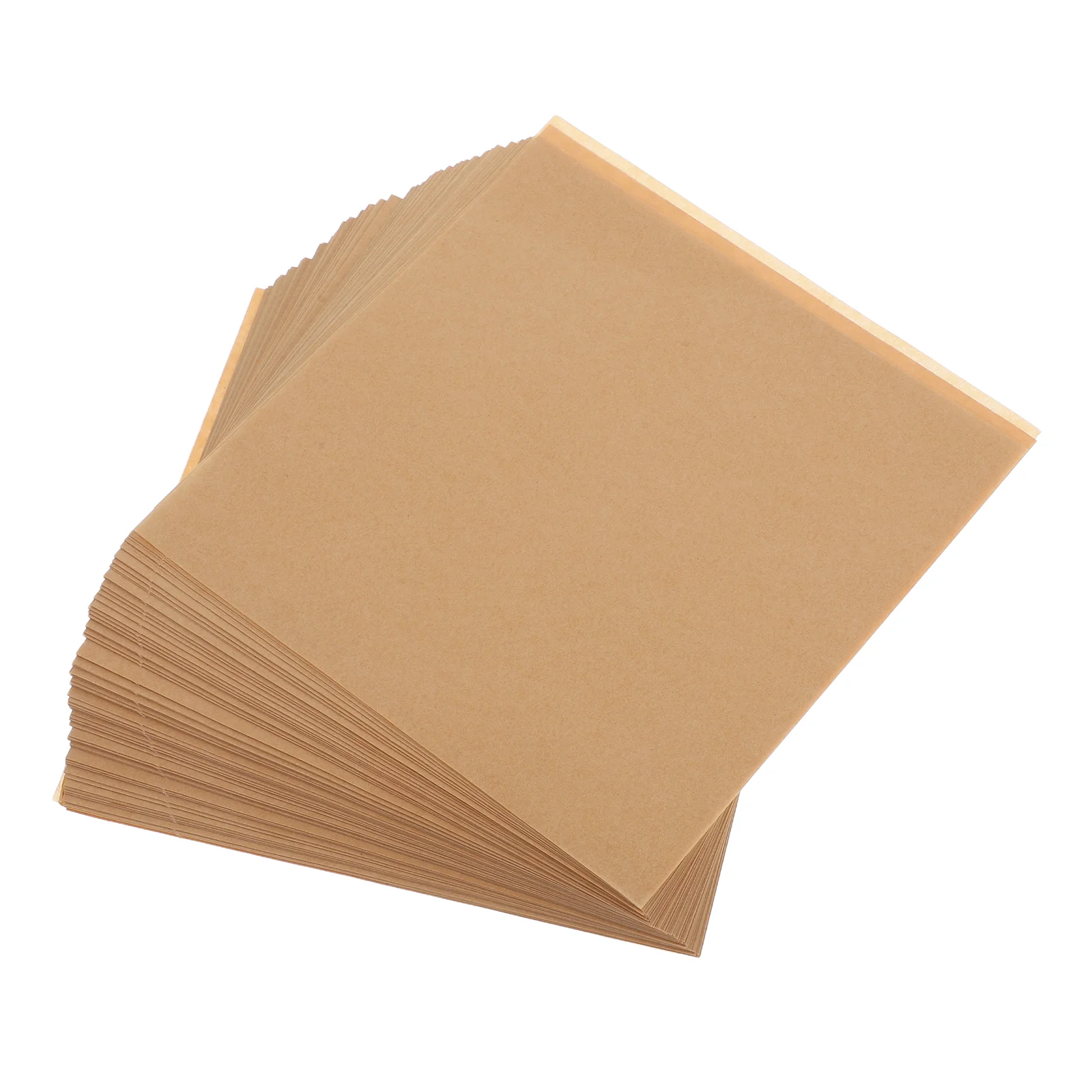 

500 Sheets 15x15cm Oil Absorbing Paper Natural Kraft Bakery Pads Multi Purpose Disposable Food Wrapping Toaster Tray Padding