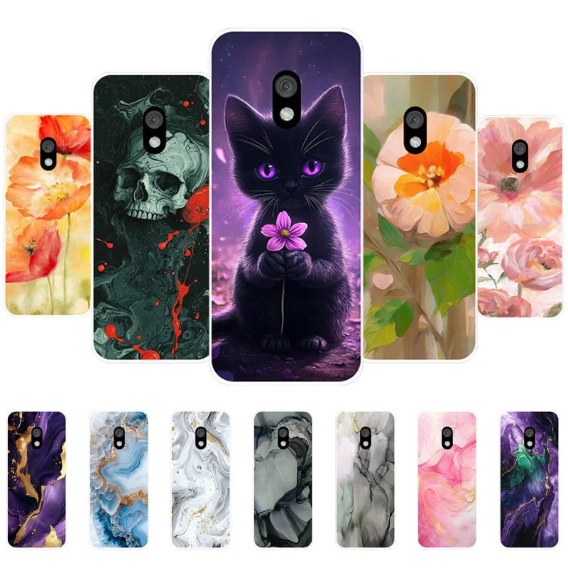 Para Nokia 235 4G 2024 contraportada para Nokia 215 220 4G 2024 a prueba de golpes transparente suave silicona bonita funda de teléfono para Nokia 220 Fundas