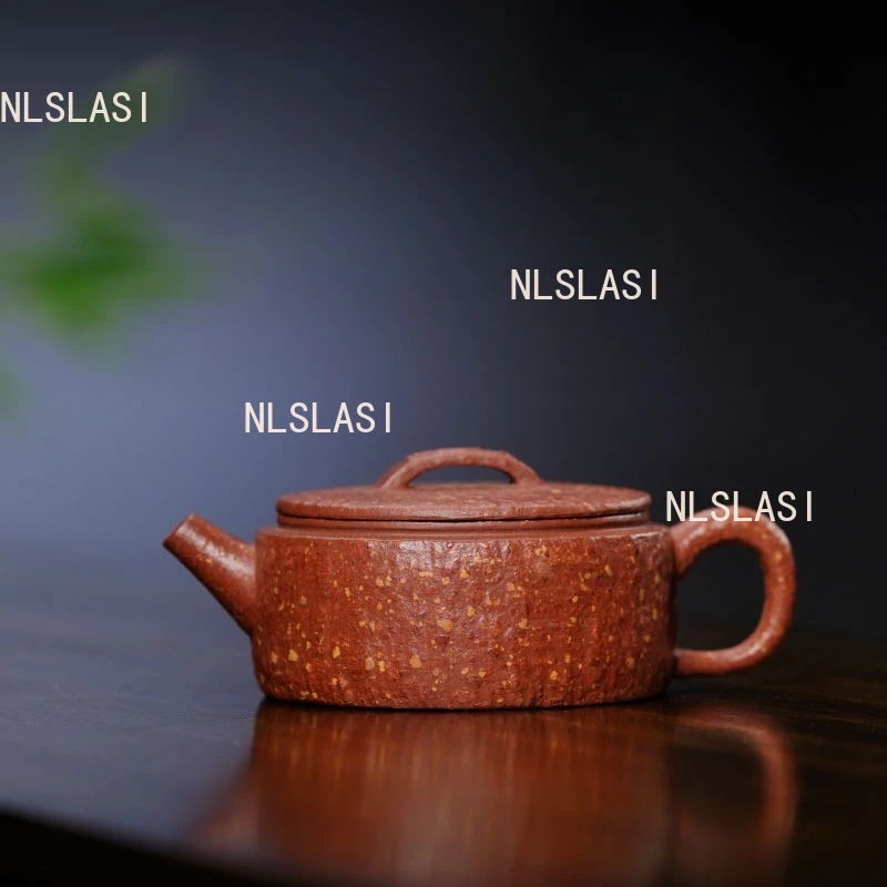 Purple Clay Han Tile Teapot Handmade Teapot Made of Coarse Sand Yixing Kung Fu Tea Set for Home Use Tea Ceremony Accessories