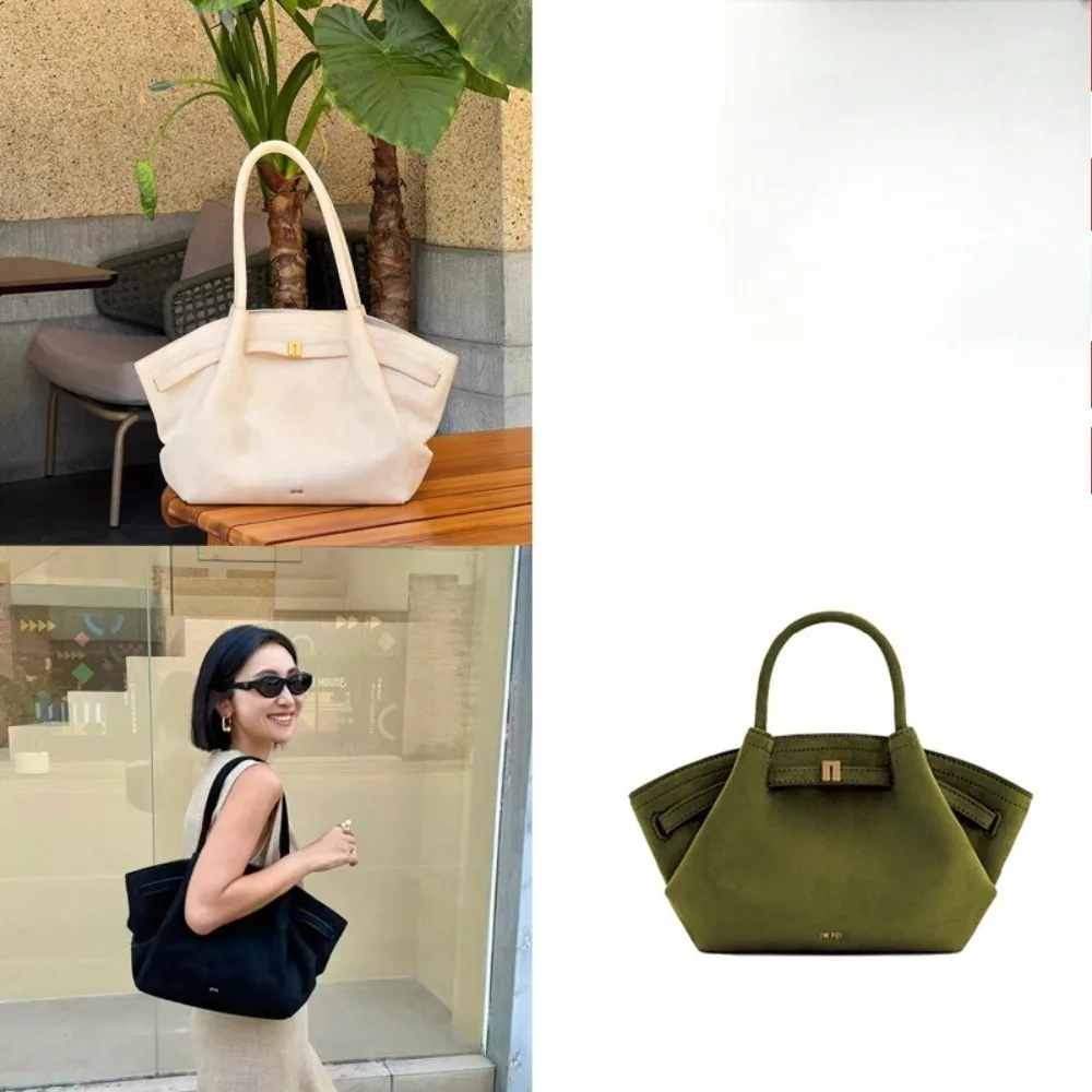 

JW PEI Сумка для пельменей Большая и маленькая замшевая мягкая сумка Модная сумка Сумка на плечо Сумка для подмышек