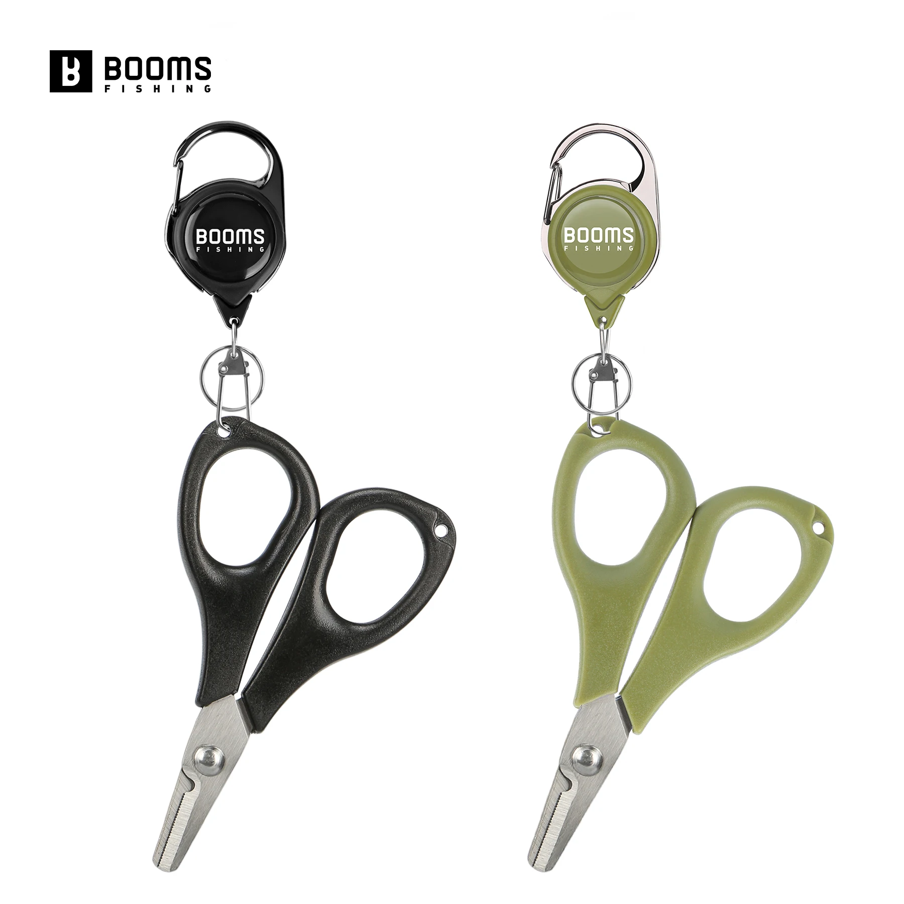 Tijeras de pesca con retractor Booms Fishing RG1+S01 - imagen 2