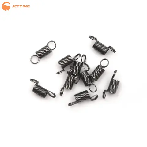 (New) 10/20/50/100Pcs wire OD 0.4mm , 15N , stainless steel small tension spring with hook for tensile diy toy