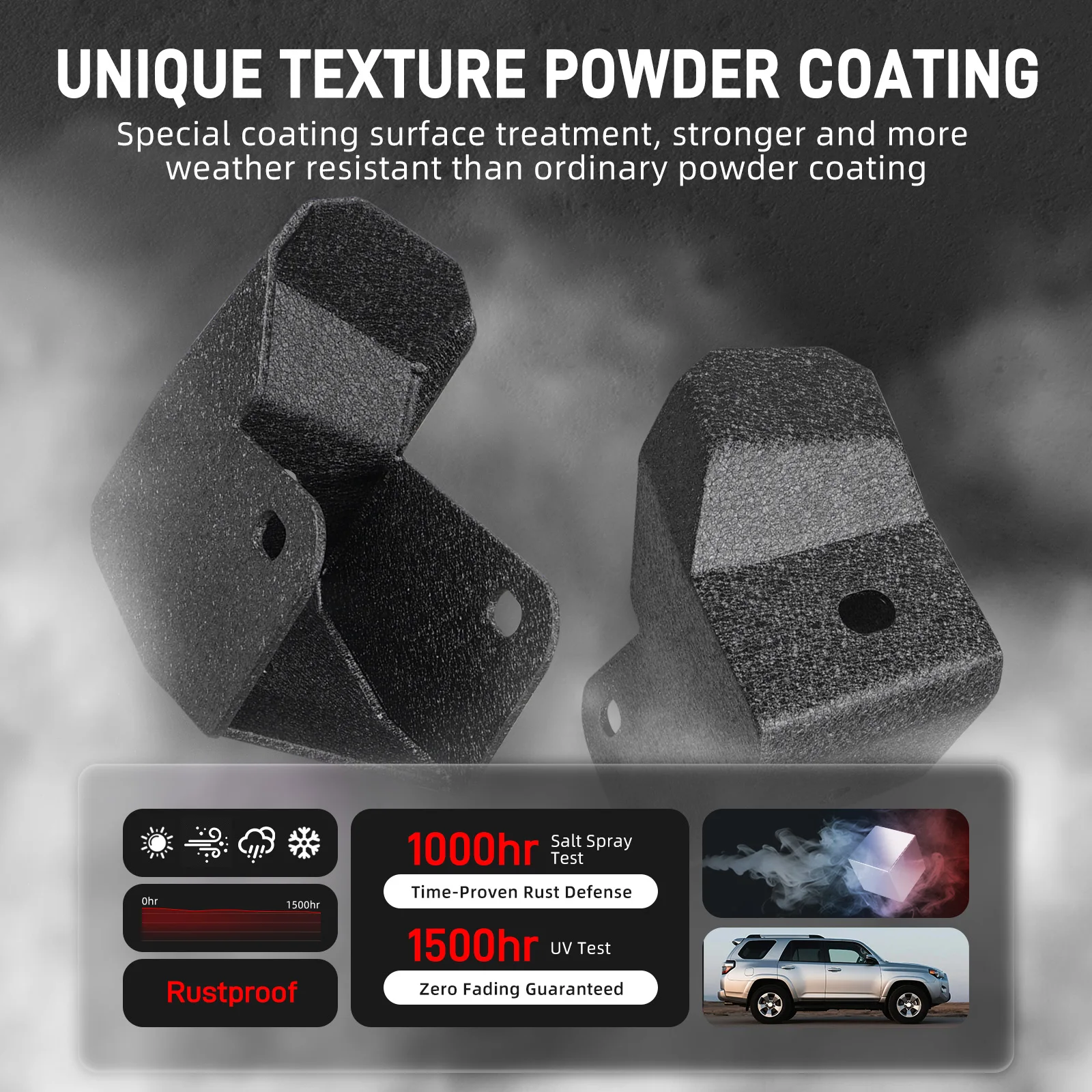 Bevinse placa protetora de proteção de choque inferior para toyota 4runner 2010-2024, para toyota fj cruiser 2010-2014, substituir 42110-60a81