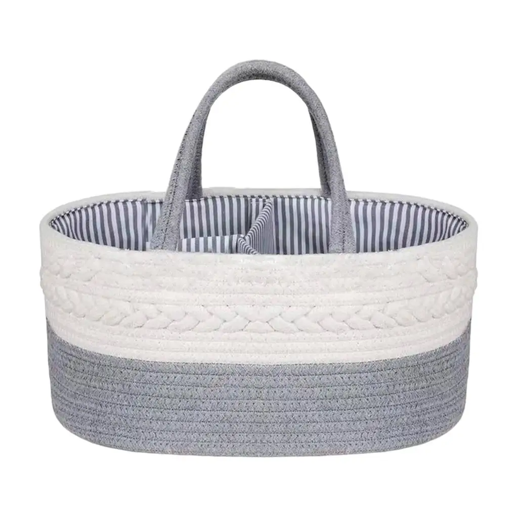 Grand sac fourre-tout portable pour bébé, sac à main de voyage, organisateur de panier pour nouveau-né, jouets pour bébé, 03