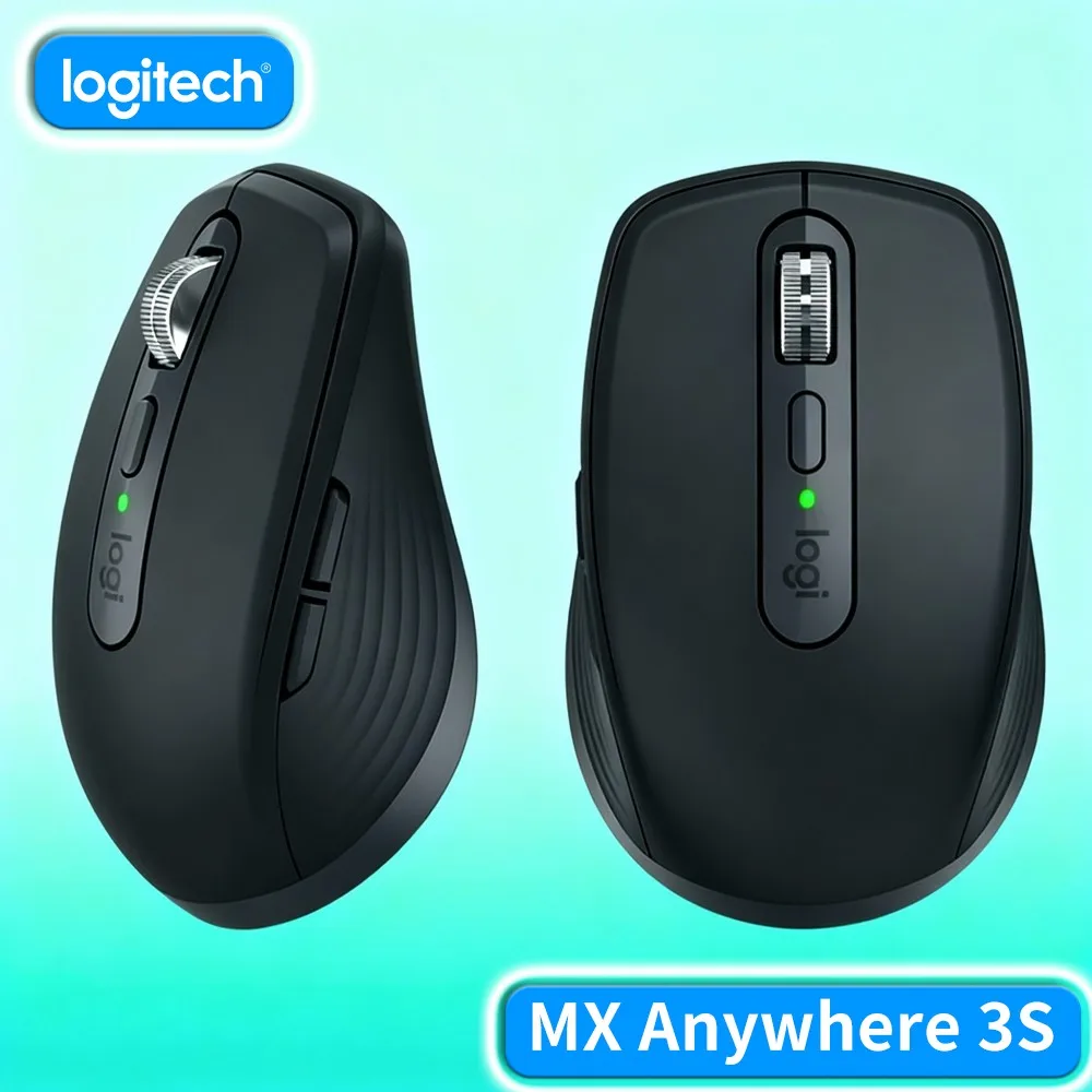 Logitech MX Anywhere 3S Compact Mouse Magspeed Hyper Scroll Quiet Tactile Click Multi Os Compatible For Home Travel