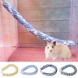 60cm Hamster Swing Toy Guinea Pig Parrot Climbing Rope Chew Toy Sugar Glider Hammock Swing Hanging Toy Parrot Hanging Rope Toy