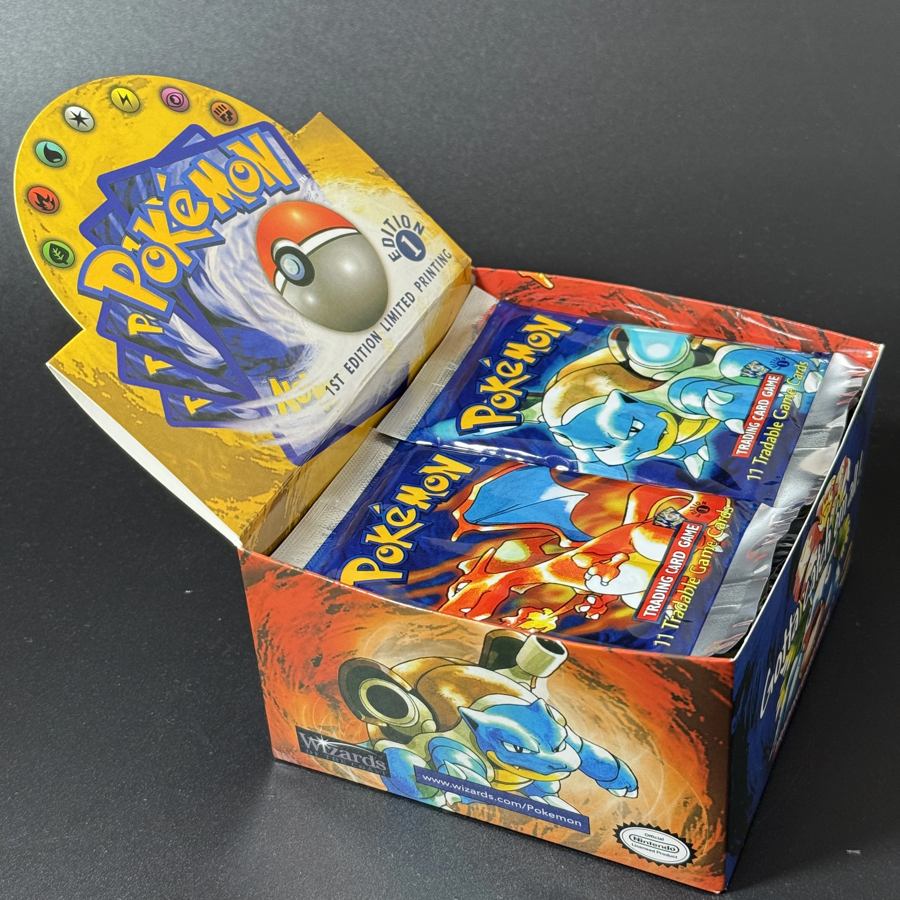 PKM Base Set Fossil Jungle Team Rocket Neo Destiny Booster Box 1999 2000 Year 1st Edition 1Box 36 Packs Proxy Game Cards Sealed