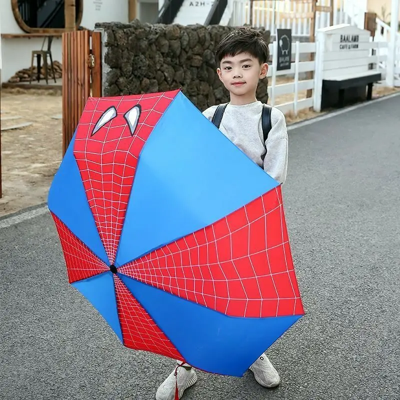 Les Avengers Marvel Spiderman personnalité dessin animé parapluie mode créative anime périphérique trois fois soleil et parapluie de pluie