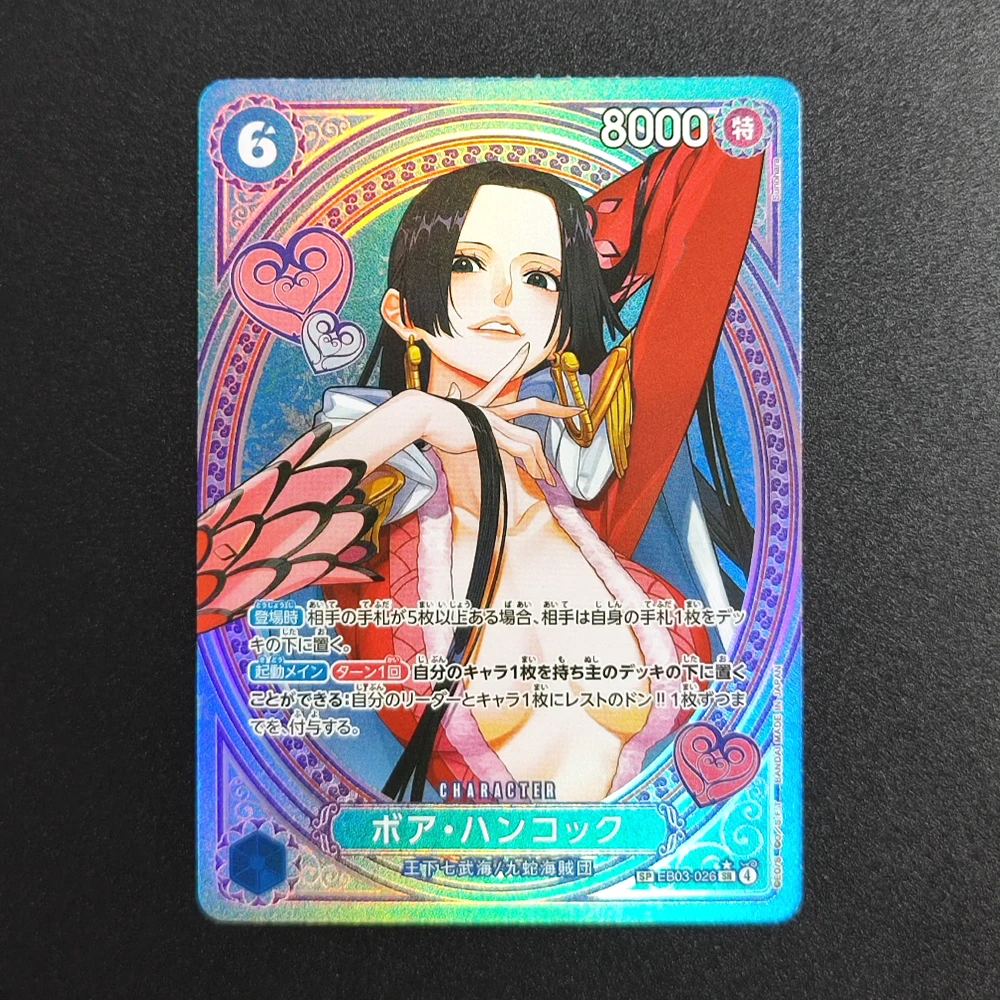 DIY Proxy OPCG Japanese One Piece Heroines Edition Boa Hancock Nami Robin Uta Tashigi Vivi Reiju Koala EB03 Anime Flash Card Toy