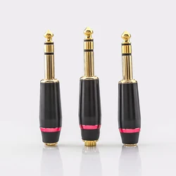 Gold Plated 2.5mm/3.5mm/4.4mm Balanced Female to 1/4 6.35mm TRS Male Adapter Converter