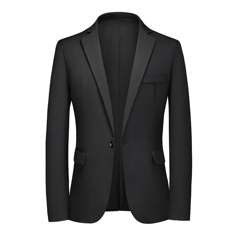 Spring Mens Casual Blazer Jacket High-quality Groom Wedding Dress Banquet Socializing Slim Fit Men Jacket Large 5XL Men Clothing