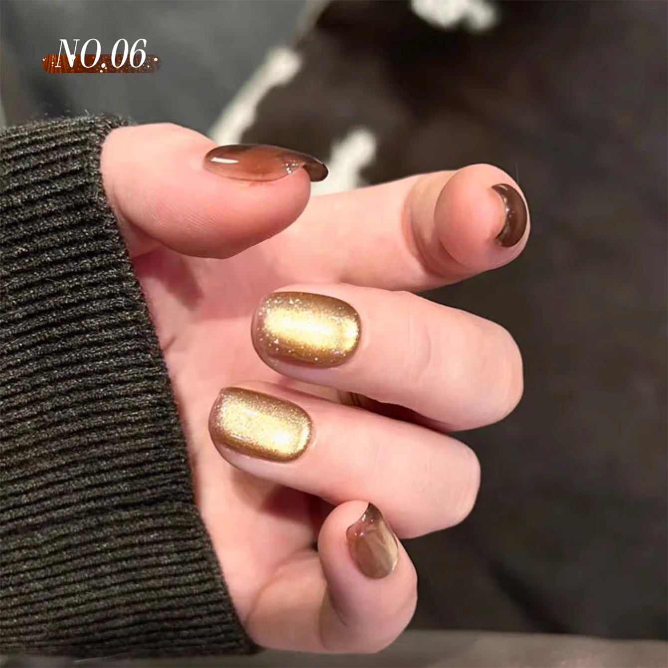 1pcs ZH Autumn Tai Fei Cat Eye Brown Series Gel Nail Polish 2025 New Whitening Atmosphere Essential For Christmas Nail Gel