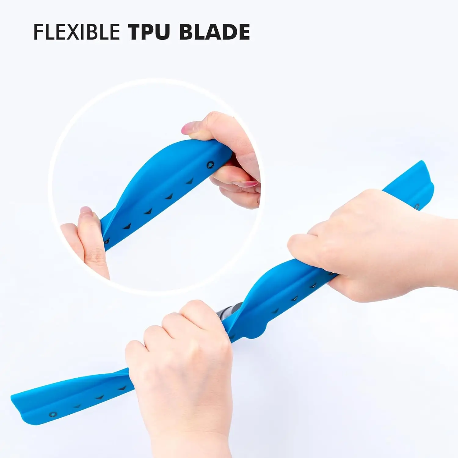 FOSHIO Super Soft Silicone Edge Squeegee Non-Slip Handheld Water Wiper Car Cleaning/Household Water Remover Tool 26cm/36cm/46cm