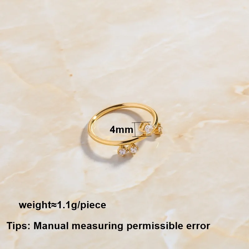 KITEAL floating charms 18KGP Gold plated size 6 7 8 Female Friend wedding ring Fine Circle Ring men ring accessories for jewelry