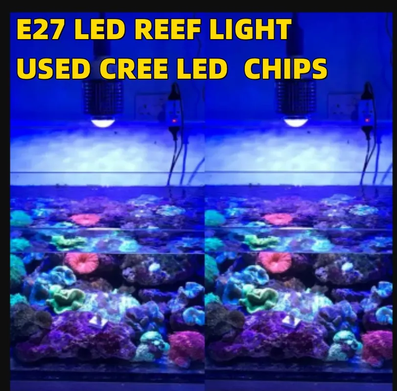 High Power 30W CREE LED Reef light Aquarium Lamp Grow bulb for Marine Coral Reef Alage SPS LPS Aquatic Fish growth