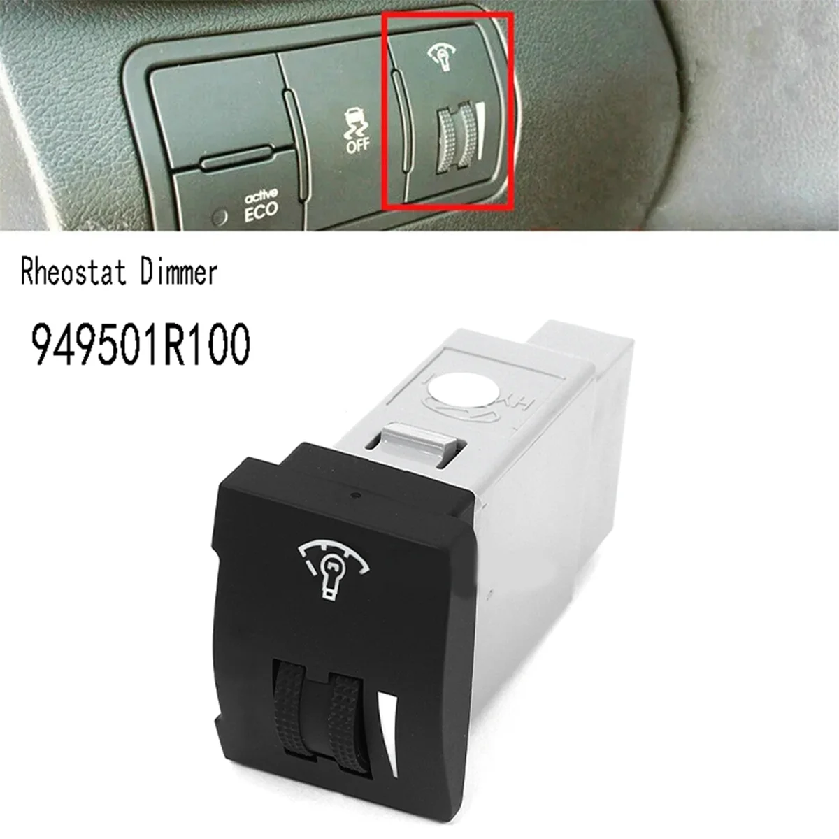 Car Rheostat Dimmer Switch for Hyundai Accent Solaris 2011-2017 949501R100