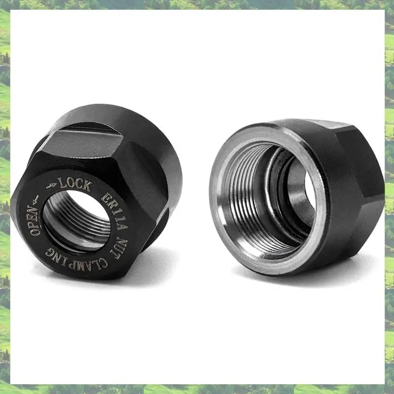 

A59Z-12Pcs ER11-A Type M14 Thread Collet Clamping Hex Nuts, For CNC Milling Chuck Holder Lathe