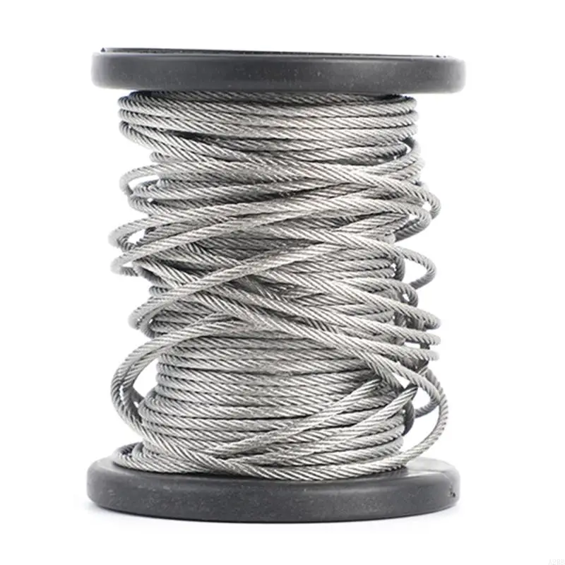 Flexible 1.5Mm Stainless Steel Wire Rope 50M Roll For Indoor Outdoor Hanging And Climbing Applications A2BB
