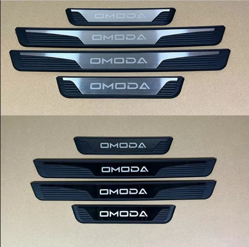 

For Chery Omoda 5 C5 C7 C9 2022 2023-2025 Car Door Sill Pedal Cover Scuff Plate Trims Protector Stickers Car Styling Accessories