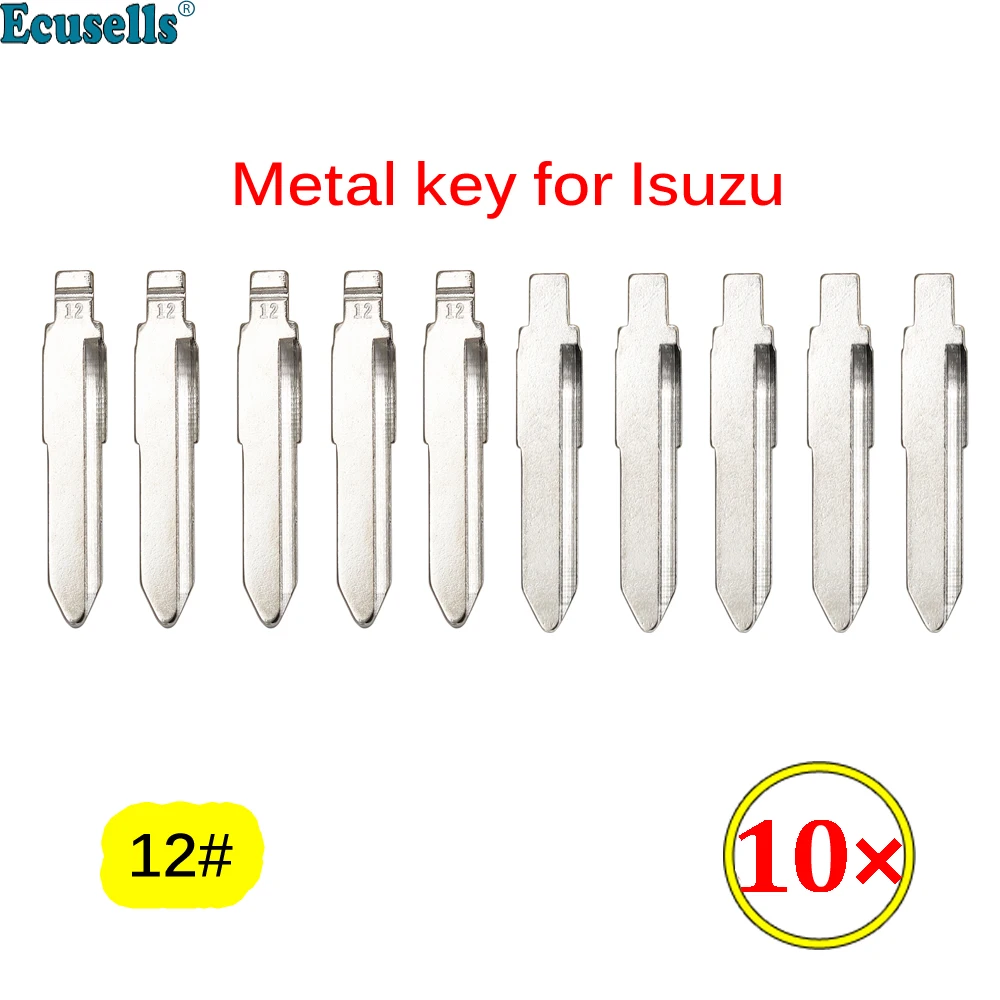 

10 шт./лот откидной ключ без надписей 12 # для Isuzu Flip KD Автомобильный ключ