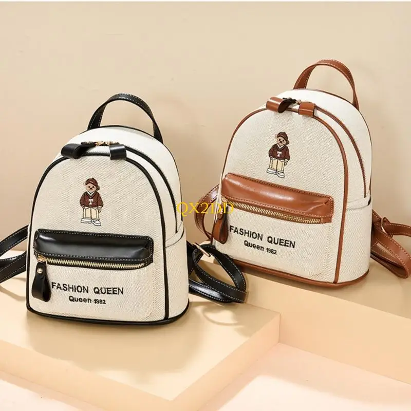 

QX2D Girls Campus Backpacks with Adjustable Strap Cartoon Design School Bag for Women