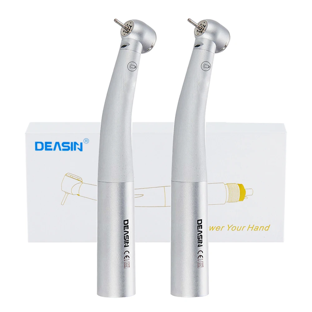 Fiber Optics LED High Speed Air Turbine Handpiec Push Button Dentist Tool Handpiece for  2/4/6 hole Kavo Connector