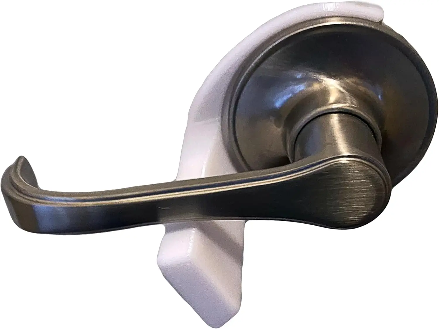 

Pet Proof Door Lever Lock, No Adhesive Child Safety for Cats and Dogs, 4-Pack White Circle Universal